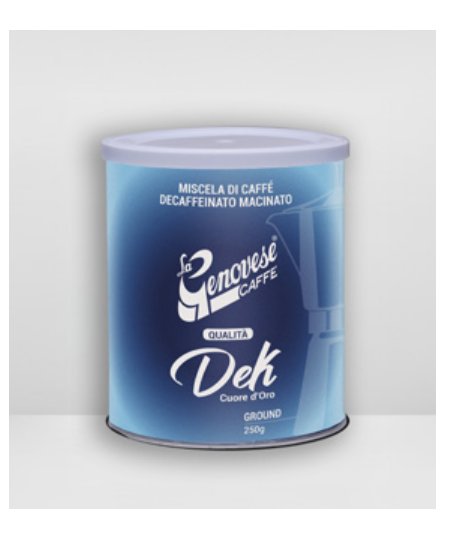 Café moulu décaféiné La Genovese Dek 250g